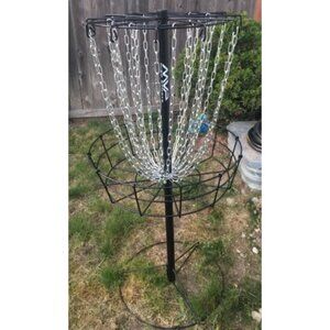 Black Hole Practice 24-Chain Portable Disc Golf Basket Target